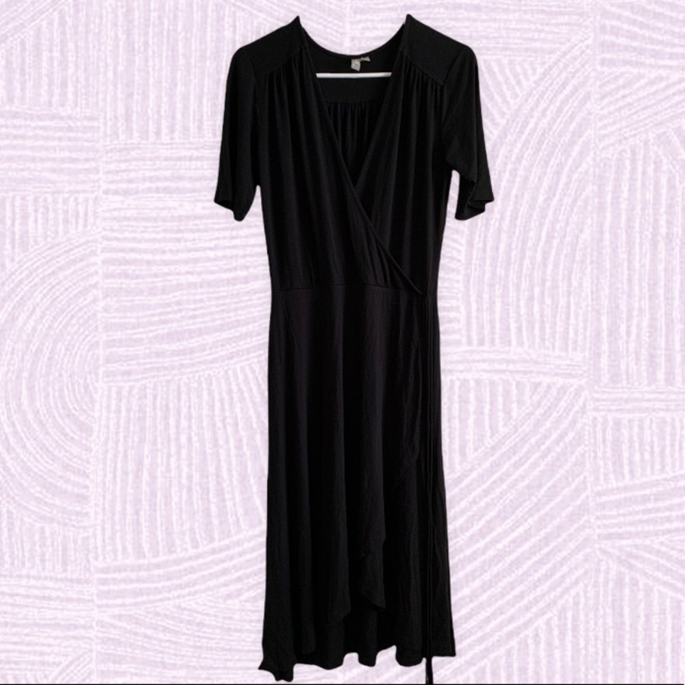 ASOS Black Flare Dress Size 8